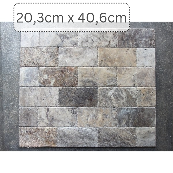 Produktbild von Silver Travertinfliese Medium