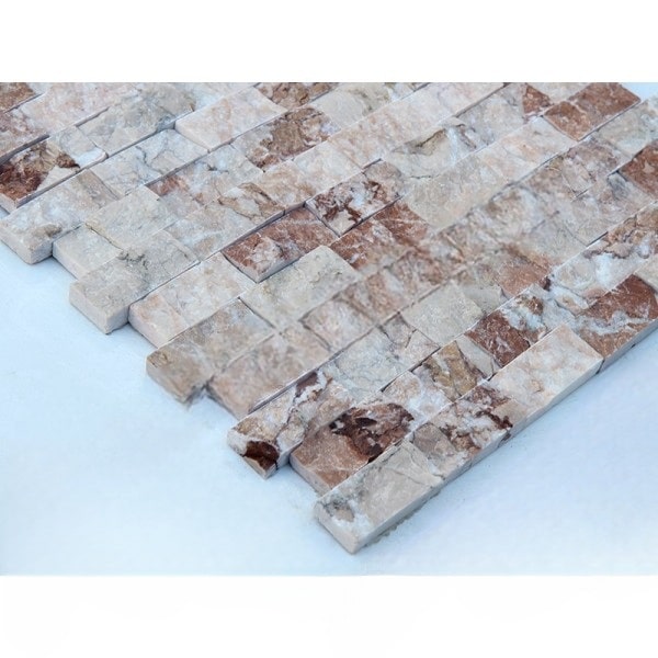 Nahaufnahme von Terracotta Marmorfliese