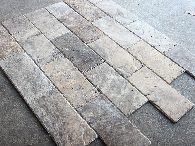 Weiteres Produktbild von Silver Travertinfliese Medium