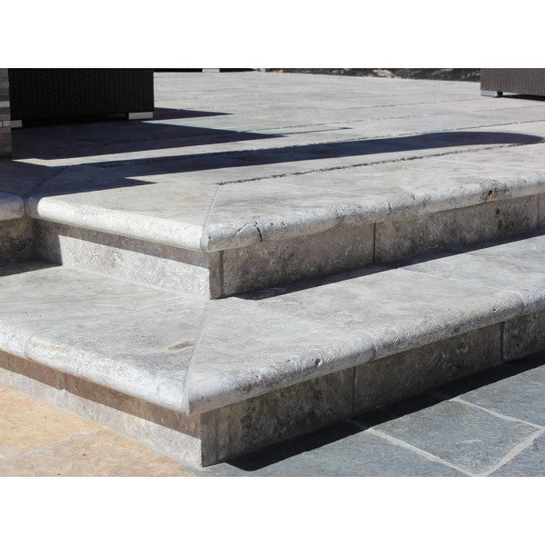 Produktbild von Trittstein Silver Travertin getrommelt