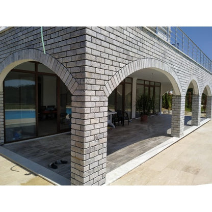 Travertin argenté aspect brique (1m²)