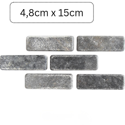 Marbre gris aspect brique (1m²)