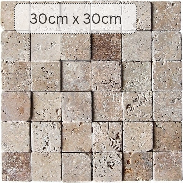 Produktbild von getrommelte Travertinfliese Mix