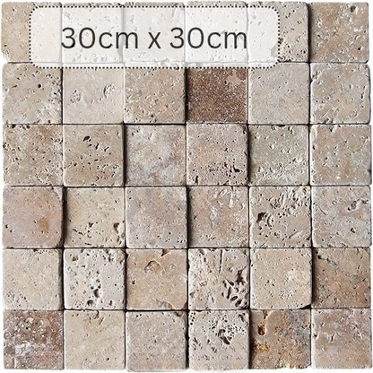 Produktbild von getrommelte Travertinfliese Mix