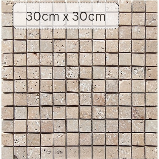 Produktbild von Getrommelte Travertin-Mosaikfliese