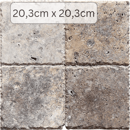 Produktbild von Silver Travertinfliese Small