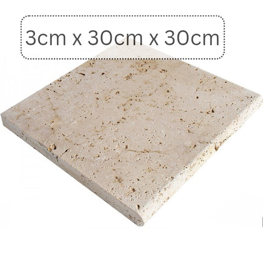 Produktbild von Trittstein travertin getrommelt 30cm x 30cm