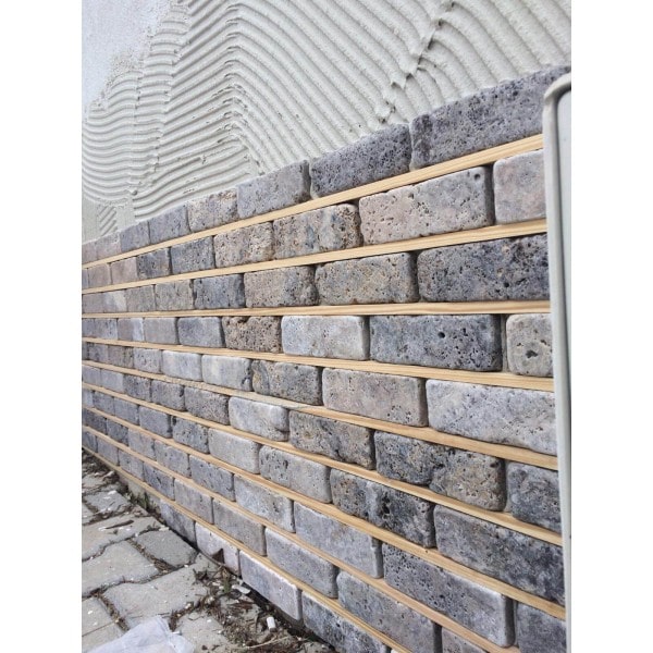 Beispielbild von der Installation von Grey Marmor Ziegelstein 